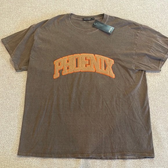 NWT Nasty Gal Phoenix Oversized TShirt Chocolate Color - Picture 1 of 5